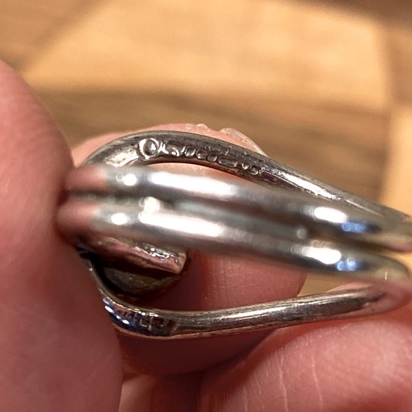 Vintage Silver and Turquoise Ring - Picture 2 of 8